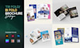 do urgent bifold or trifold brochure design, leaflet, flyer design