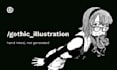 draw a gothic black and white ink illustration