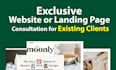 provide exclusive website or landing page consultation for existing clients