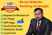 provide complete monthly SEO service to rank your website