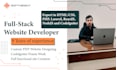 build a laravel PHP web application with rest API and custom backend development