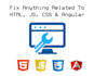develop static HTML pages for your website