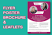 design flyers, posters, brochures and leaflets