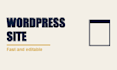 build a wordpress website or fix errors