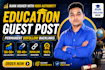 do guest post in da 50 education blog