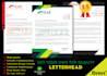 create an attractive and top quality letter head design