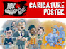draw the funniest caricature poster