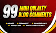 do 99 manual blog comments high authority links