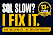 fix slow sql queries, optimize performance and tuning