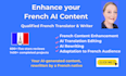 edit, improve, your french ai content and ai translation