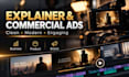 create professional explainer and commercial video ads