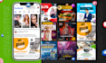 design creative social media posts and web banners
