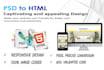 convert PSD to responsive HTML5 with css3