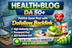 do guest post on health and fitness blog