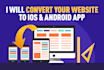 create advanced android and ios app from any website with custom features
