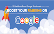 help your rankings with 10 google domain dofollow backlinks