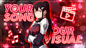 make a fully music synced anime music video amv for you