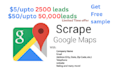 scrape google map, b2b data extraction,lead generation