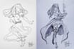 draw line drawing or pencil sketch illustrations