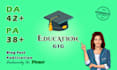 publish blog post on the high da education blog da 42