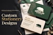 create business card design, letterhead and stationery