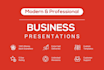design business presentation in powerpoint or google slides