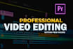 do professional video editing
