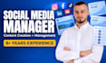 be your social media manager and social media content creator