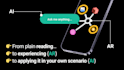 create ar with ai learning experience with dashboard and analytics