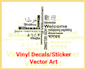 make vector art for vinyl decals, vinyl sticker cutting