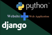 build your website and web application using python django