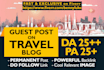 submit a guest post on a quality travel blog
