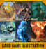 make card game illustration for you