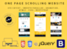 create modern unique responsive scrolling one page website