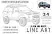 draw vector line art, product or image line drawing, outline