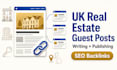 write and publish UK real estate blog guest post with SEO backlinks