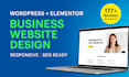 build a responsive wordpress website for your business with elementor