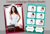 design creative photo booth template within 24 hours