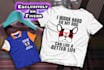 creative t shirt and custom vector design