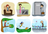 draw stickman and stick figure illustration clip art