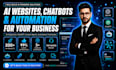 develop ai website, ai chatbot, ai integration and ai automation