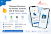 develop firebase backend for flutter, android, ios and web apps