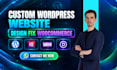 create professional wordpress or custom website design