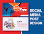 do social media posts, cover photo and  banner design