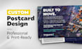 design a professional postcard for print and direct mail