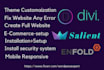 create,a website by divi theme, salient theme, enfold theme