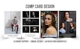 design professional comp card within 24 hours