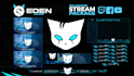 design full overlay package with alerts and transition for kick twitch