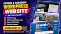 create wordpress website design and development