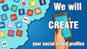 create your social media profiles